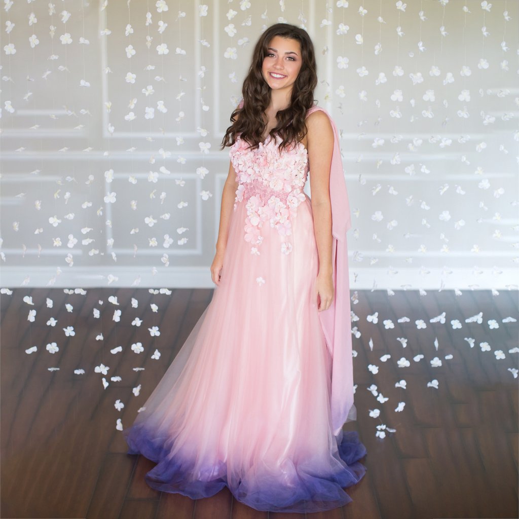 Handmade Quinceanera Dress Ball Gown Small Floral Prom Wedding Sherri Hill